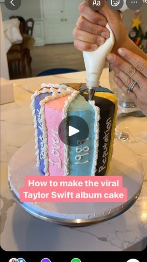 Album Cake, Chantilly Cake Recipe, Taylor Swift Cake, Taylor Swift Birthday Party Ideas, Taylor Swif, Taylor Swift Party, Taylor Swift Birthday, Bee Birthday, 14th Birthday