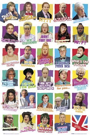 Eccentric People, Relatable Illustrations, British Tv Comedies, David Walliams, Bad Education, British Culture, Little Britain, British Tv Series, Keeping Up Appearances