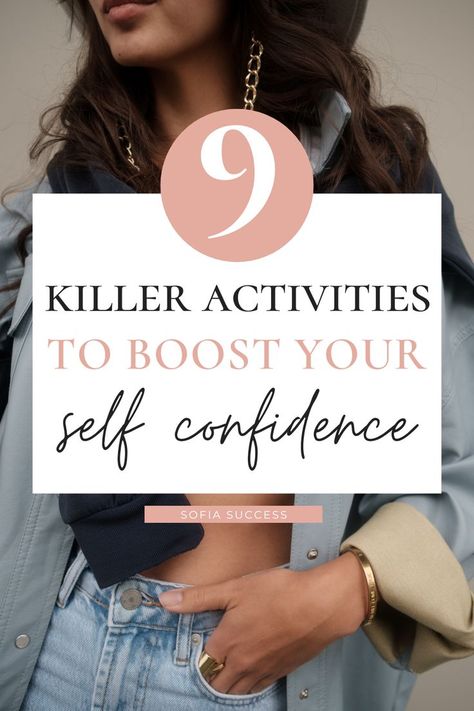 9 killer activities to boost your self confidence Confidence Habits, Love Yourself First Quotes, How To Get Confidence, Body Confidence Quotes, Self Limiting Beliefs, Confidence Building Activities, Improve Your Self, Become A Better Person, Investing In Yourself