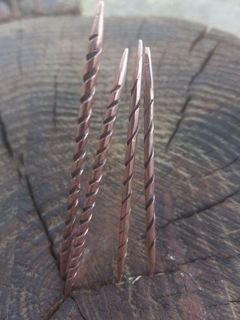 These are handmade twisted copper wire, cowboy style toothpicks! Each one is hand made at the anvil in my forge! Each order comes with 4 beautiful Toothpicks! No two pieces are exactly alike. Making each of them one of a kind! They are perfect to add that true western style for any cowboy hat! A great fathers day gift! A great conversion starter, or just a truly nice piece have for your self! Cowgirl Accessories, Great Father, Cowboy Style, Great Conversation Starters, Toothpick, Cowboy Hat, Western Cowboy, Kind Words, Western Style