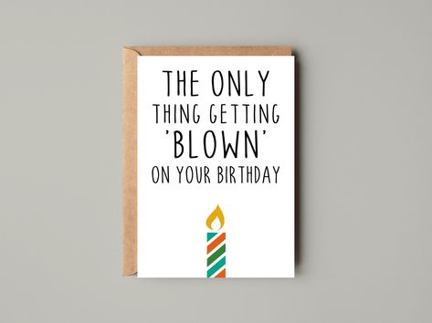 Excited to share this item from my #etsy shop: Boyfriend Birthday Card, Funny Birthday Card For Boyfriend, Rude Birthday Card, Funny Cards #birthday #birthdaycard #funnybirthdaycard #forboyfriend #rudebirthdaycard #boyfriend #funnycards Funny Cards Birthday, Boyfriend Birthday Card, Greeting Cards Handmade Birthday, Best Friend Birthday Cards, Marvel Cards, Card For Boyfriend, Rude Birthday Cards, Birthday Card Funny, Husband Birthday Card