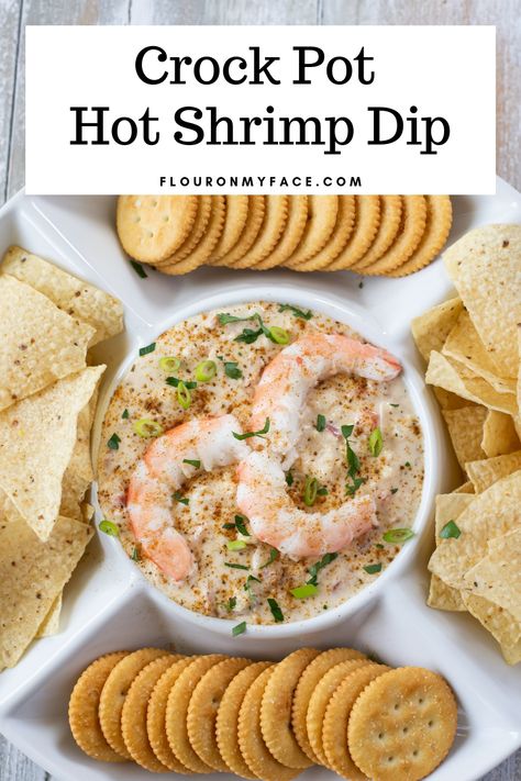 Entertaining is so easy when you serve a hot dip recipe like this Crock Pot Hot Shrimp Dip. Hot Dips are very easy to make in a crock pot and the crock pot can be used to keep the dip warm and serve the dip at the same time. Hot Shrimp Dip, Hot Dip Recipe, Seafood Dips Recipes, Crock Pot Shrimp, Rv Meals, Shrimp Dip Recipes, Hot Dips, Dip Recipes Hot, Camping Foods