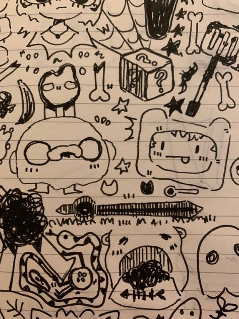 Cute Doodle Sketchbook, Adventure Time Doodles Easy, Adventure Time Sketchbook, Random Sketch Ideas Doodle, Adventure Time Drawings Sketches, Adventure Time Sketches, Drawing Adventure Time, Adventure Time Doodles, Adventure Time Art Style