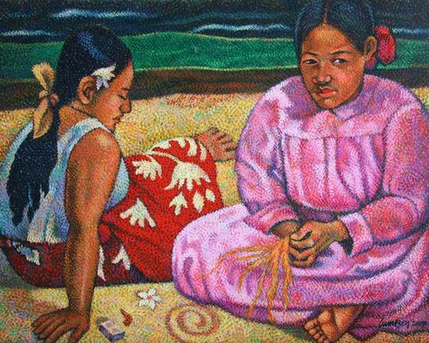 Paul Gauguin Tahiti, Gauguin Tahiti, Art History Memes, Musee D Orsay, History Notes, History Humor, Island Art, Paul Gauguin, Japanese Painting