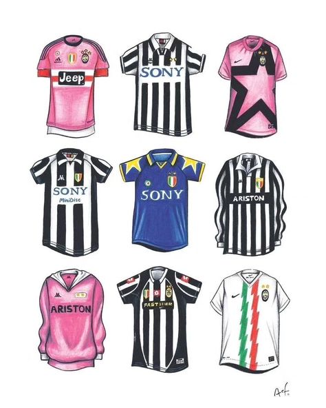 So grateful to be able to experience true beauty today Soccer Jersey Design, Uniqlo Outfit, Football Jersey Outfit, Birthday Wall, Vintage Football Shirts, Retro Football Shirts, Classic Football, Soccer Uniforms, Juventus Fc