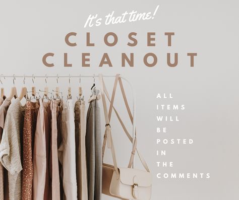 Use this to post your closet clean out on your socials! :) Closet Clean Out Picture Cute, Closet Clean Out Picture, Cleaning Out Closet, Cleaning Closet, Thrift Shop, Thrift Shopping, New Instagram, Shop Signs, World Of Fashion