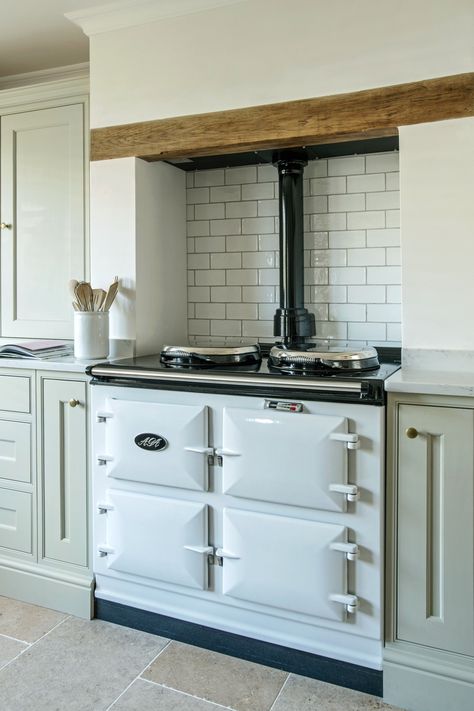 Designing a kitchen around an Aga - Middleton Bespoke Kitchen Aga, Aga Kitchen, Kitchen Elements, Designing A Kitchen, Cosy Kitchen, Small Kitchen Decor, Cottage Kitchens, Kitchen Concepts, Village House