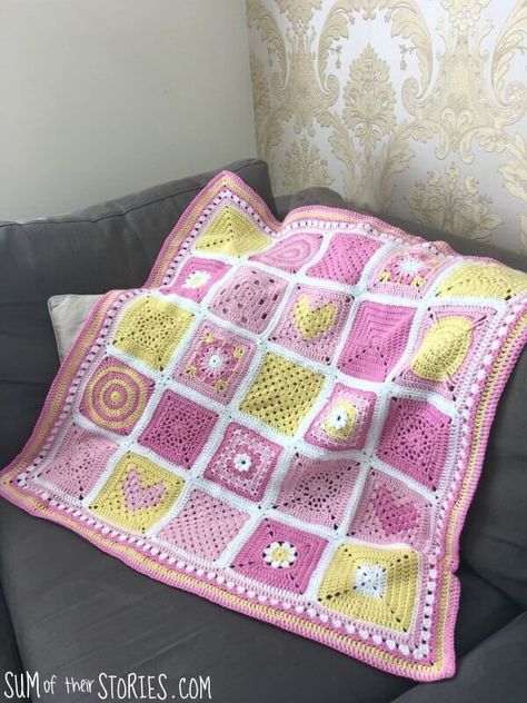 Crochet Granny Square Blanket Ideas, Patchwork Granny Square Blanket, Crochet Baby Blanket Granny Square, Baby Granny Square Blanket, Crochet Patchwork Blanket, Granny Square Baby Blanket, Afghan Squares, Crocheting Patterns, Crochet Halloween