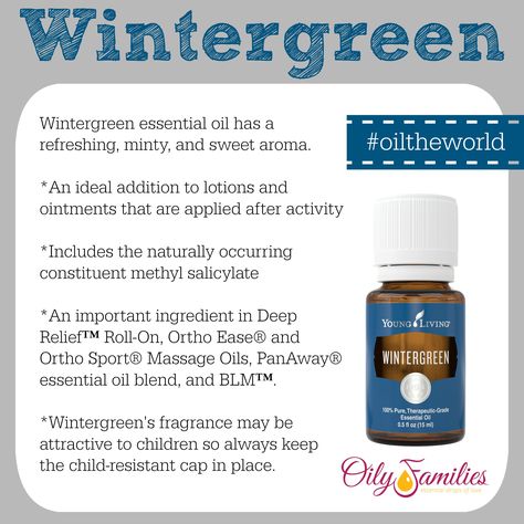 Wintergreen Essential Oil Young Living, Facials Quotes, Panaway Essential Oil, Oils For Health, Raindrop Technique, Wintergreen Essential Oil, Essential Oil Starter Kit, Essential Oils Health, Essential Oil Diffuser Recipes