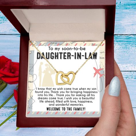 🎁 Give your daughter-in-law a heartfelt welcome to the family with this beautiful pendant necklace! 💕 Let her know how much she means to you with this special wedding gift. 💍 #DaughterInLaw #WelcomeToTheFamily #WeddingGift #PendantNecklace #HeartJewelry #BrideToBe #FamilyLove #NewMember #DaughterInLawGift #WeddingSeason 🌸 #daughterlove Shop Now https://bit.ly/3VWXxbs Special Wedding Gifts, Daughter In Law Gifts, Beautiful Pendant Necklace, Dear Daughter, A Beautiful Life, Moon Gifts, Welcome To The Family, Daughter In Law, Found You