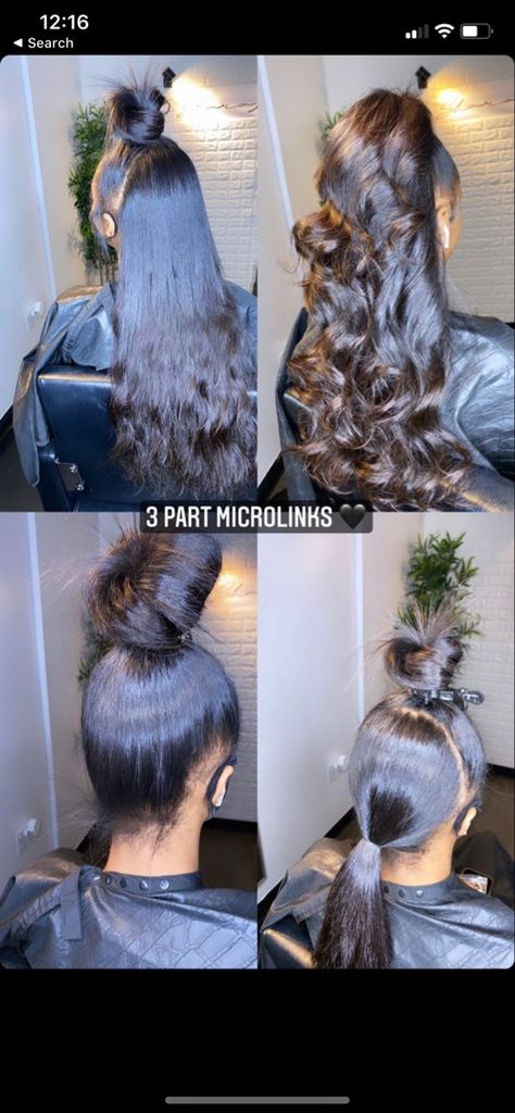 Middle Part Microlinks, Middle Part Weave, Quick Weave Hairstyles, Hair Advice, Quick Weave, Middle Part, Half Up Half Down Hair, Middle Parts, Side Part