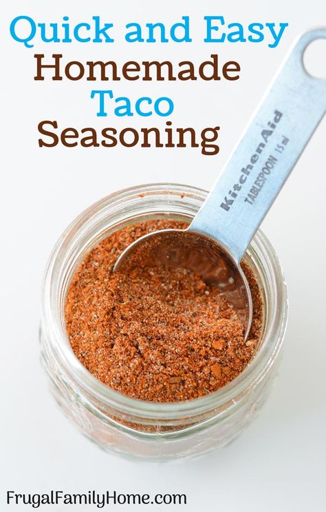 The Best Taco Seasoning Recipe ~ the perfect amount of spices come together in the homemade taco seasoning! You will never buy from the store again! This recipe is quick and easy to make and tastes so good too. #Besttacoseasoningrecipe #tacoseasoningmix #homemadetacoseasoningmix Best Taco Seasoning, Easy Taco Seasoning Recipe, Taco Seasoning Easy, Taco Seasoning Mix Recipe, Taco Spice Mix, Low Carb Taco Seasoning, Diy Taco Seasoning, Mild Taco Seasoning, Make Taco Seasoning