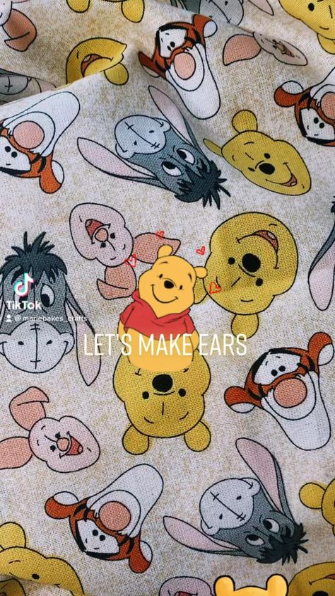 Winnie The Pooh Ears Diy, Disney Sewing Projects, Mickey Ears Diy, Diy Mickey Mouse Ears, Disney Savings, Disney Inspired Food, Disney Fits, Diy Disney Ears, Disney Countdown