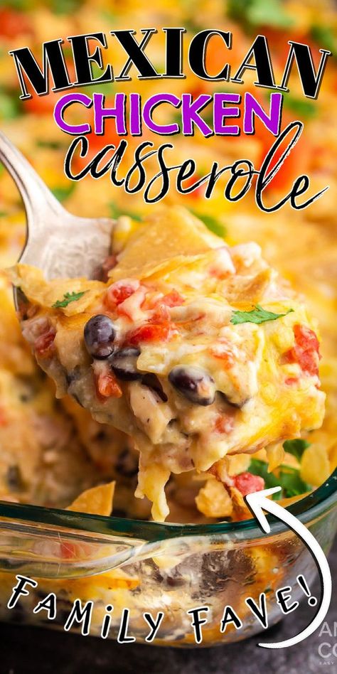 Easy Mexican Casserole, Mexican Casserole Recipe, Mexican Chicken Casserole, Chicken Casserole Recipe, Mexican Chicken Recipes, Mexican Casserole, Mexican Cooking, Mexican Chicken, Mexican Food Recipes Easy