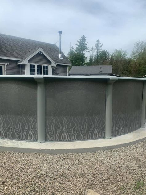 Backyard Pool Designs Above Ground, Above Ground Pool On Concrete Pad, Concrete Around Above Ground Pool, Pool Pad Above Ground, Above Ground Pool On Concrete, Installing Above Ground Pool, Intex Swimming Pool, Oval Above Ground Pools, Cement Pools