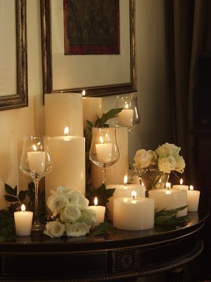 Rajee Sood: Display your collections ... this Christmas ... Soya Mumu, Candle Arrangements, Decoration Shabby, Decor Ikea, Romantic Home Decor, Romantic Bedroom, Romantic Homes, Industrial House, Cool Ideas