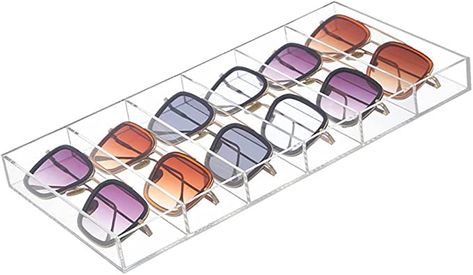 Sunglasses Tray, Sunglasses Storage Organizers, Sunglass Storage, Sunglass Organizer, Acrylic Sunglasses, Clear Eyeglasses, Jewelry Organizer Drawer, Eyewear Display, Sunglasses Organizer