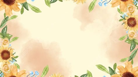 Natures Sunshine, Powerpoint Backgrounds, Ppt Background, Sunflowers Background, Watercolor Flower Background, Powerpoint Free, Slide Background, Presentation Backgrounds, Powerpoint Background