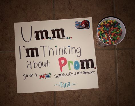 M And M Promposal, M&m Promposal, Responding To Promposal, Ways To Respond To Prom, Unique Dance Proposals, Ways To Answer To Prom, Prom Answer Ideas, Ways To Answer To Hoco, Yes Prom Answers