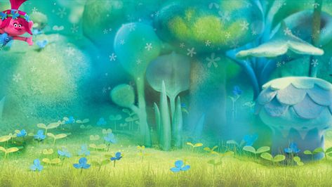 this is trolls background Trolls Background, Trolls Art, Animation Movies, Troll Party, Trolls Movie, Color Key, Coloring Inspiration, Architecture Design Concept, Busy Bags