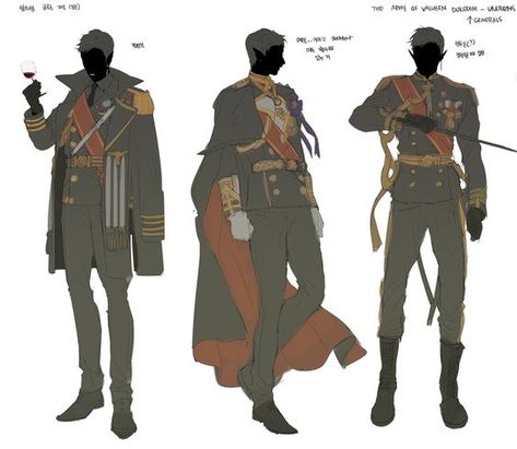 Clothes Anime, Fantasy Clothes, Art Outfits, Gambar Figur, Military Uniforms, Poses References, Fashion Design Drawings, Drawing Clothes, Trendy Clothes