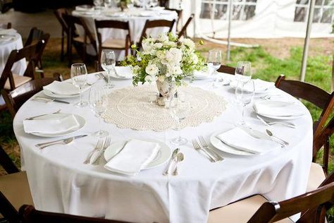 Doily Centerpiece Wedding, Arboretum Wedding, Doily Wedding, Wedding Color Pallet, Romantic Rustic Wedding, Elegant Centerpiece, Vintage Doily, Simple Lace, P90x