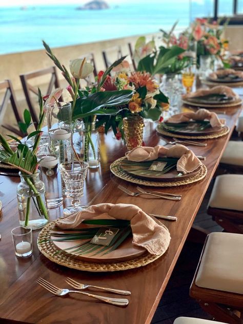 Tropical table runner