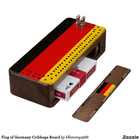 Flag of Germany Cribbage Board Unique Cribbage Board, Cribbage Board Template, Custom Cribbage Board, Best Retirement Gifts, Rustic Chalkboard, World Map Design, Dollar Gift, Cribbage Board, Owl Gifts