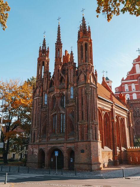 Lithuania Travel, Baltic Region, Gothic Buildings, Vilnius Lithuania, Baltic States, Europe Tours, Visit Europe, Travel Board, Beautiful Architecture