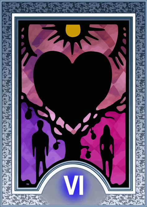 The Lovers - Persona Tarot - by The-Stein on DeviantArt Persona Tarot Cards, The Lovers Tarot Card, The Lovers Tarot, Learning Tarot Cards, Tarot Major Arcana, Persona 3, Persona 4, Minor Arcana, Tarot Card Decks