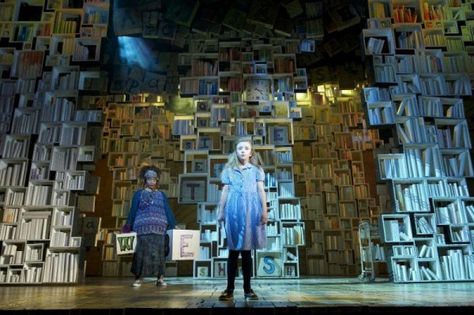 This stage design for Matilda on Broadway reminds me of the crate idea. Musical Set Design, Matilda Musical, Matilda Broadway, Matilda The Musical, Spark Art, Cats Musical, Theatre Life, Theatre Poster, Mermaid Life