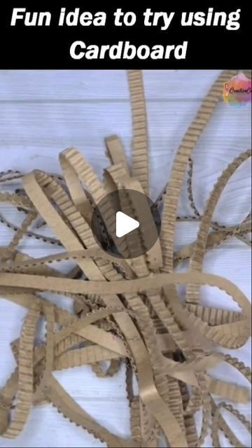 Megha Kuwar on Instagram: "Fun idea to try using waste cardboard #creativecatcraft #artandcraft #art #craftideas #diy #cardboardcrafts" How To Make A Tree Out Of Cardboard, Cardboard Birthday Decorations, Fun Sculpture Ideas, Waste Paper Craft Ideas, What To Make With Cardboard, Card Board Crafts Diy Ideas, Cardboard Crafts Decoration Wall Art, What To Make Out Of Cardboard, Cardboard Sculpture Ideas