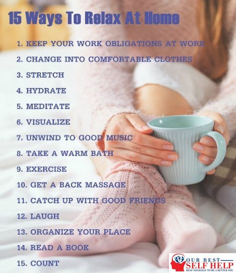 Don't stress! We have tips for you to #relax at home.  #MondayMotivation #OurBestSelfHelp #TipOfTheDay Ways To Relax At Home, Relaxation Exercises, Matcha Benefits, Coconut Health Benefits, Benefits Of Coconut Oil, Healthy Oils, Relaxation Techniques, Fit Ideas, Ways To Relax