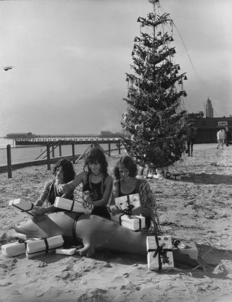 hollyhocksandtulips: California Christmas, 1920s Random Vintage, California Christmas, Christmas In Italy, 25 December, Southern California Beaches, Nostalgic Christmas, Christmas Shoot, California History, London Christmas