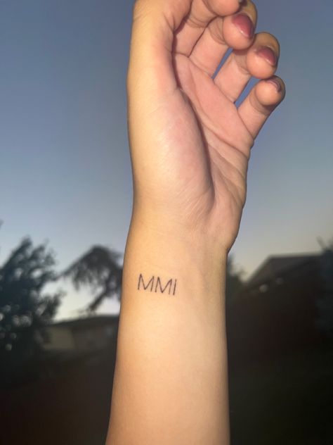 2001 Tattoo, Date Tattoo, Roman Numeral Tattoo, Numeral Tattoo, Date Tattoos, Sleeve Tattoos For Women, Roman Numeral, Wrist Tattoos, Roman Numerals