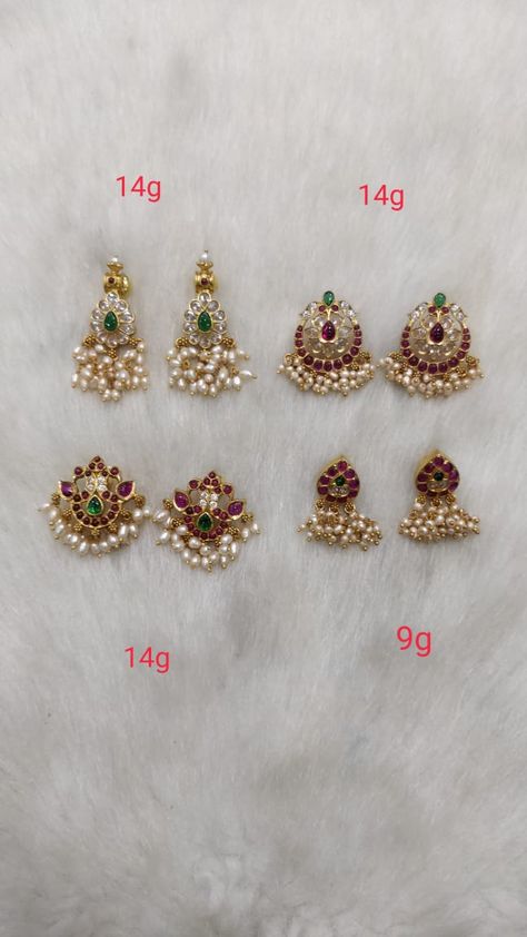 Gold Earrings For Kids, Coral Jewelry Set, Pearl Earrings Designs, Gold Earrings Models, Fancy Jewelry Necklace, Modern Gold Jewelry, Dhoti Pants, Antique Jewellery Designs, Pearl Necklace Designs