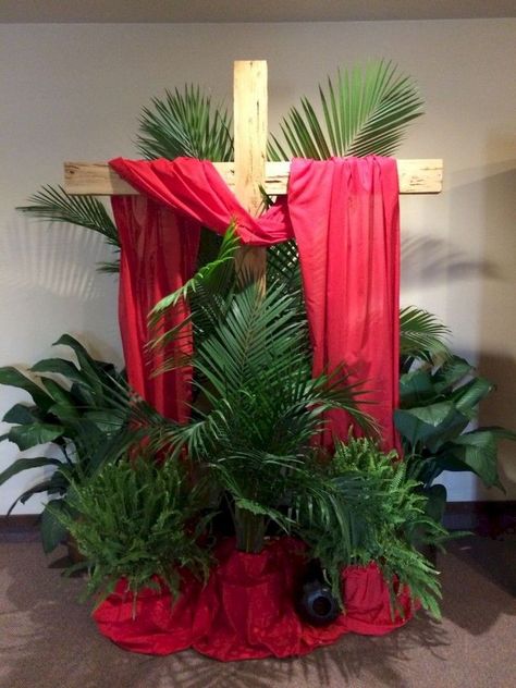 Photos On Artes 1D3 Palm Sunday Backdrop, Cross Decorations For Easter, Palm Sunday Decorations Church, Easter Altar Decorations, Pentecost Craft, Advent Church Decorations, Lent Decorations For Church, Palm Sunday Decorations, Easter Church Decorations