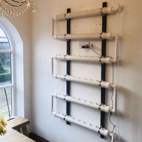 Hydroponic Planting Wall Mounted 54 Planter System - Bowry Hydroponics | eBay Aeroponic Gardening, Hydroponic Strawberries, Indoor Hydroponic Gardening, Food Storage Rooms, Indoor Farming, Vegetable Garden Planner, Indoor Plant Wall, Hydroponic Farming, Hydroponics Diy