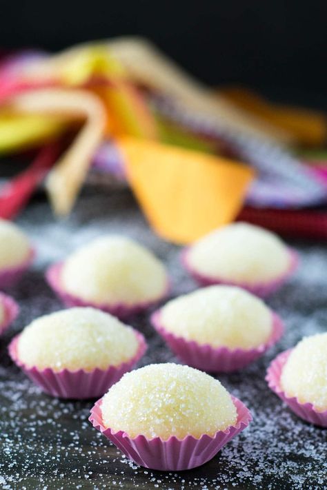 Brazilian Sweets: Branquinhos - Travel Cook Tell Brazilian Carrot Cake Recipe, Brazilian Candy, Authentic Desserts, Brazilian Sweets, Brigadeiro Recipe, Passion Fruit Mousse, Brazilian Recipes, Book Cakes, Sale Ideas