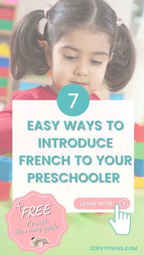 We’ve written this guide to help you with introducing French to your preschooler. In this guide, you will find fun activities, cheat sheets, information about our classes and so much more. We hope this will help you on your French language learning journey! French Preschool Activities, French Practice, French Activities, Free In French, Preschool Class, French Vocabulary, Learning Apps, Learning Journey, French Class