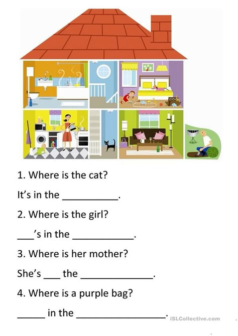 Rooms In The House Worksheets For Kids, Parts Of The House Worksheet For Kids, My House Worksheet For Kids, House Worksheets For Kids, Parts Of The House Worksheet, My House Worksheet, My Home Worksheet For Kids, House Activities For Kids, Parts Of House