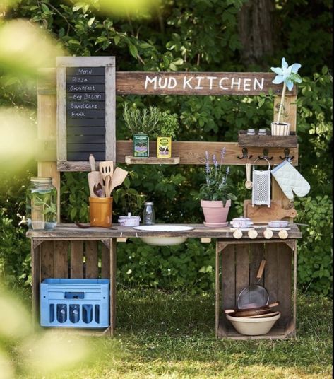 Kids Garden Play Area, Outdoor Play Kitchen, Less Screen Time, Kids Garden Play, Small Backyard Design Ideas, Play Area Backyard, Backyard Kids Play Area, Backyard Design Ideas, Backyard Design Layout