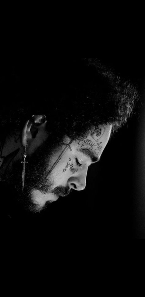 Post Malone Black And White, Post Malone Wallpaper Iphone, Nirvana Music, Post Malone Wallpaper, Black Siren, Catholic Wallpaper, Funny Teen Posts, Crown The Empire, Scenery Photography