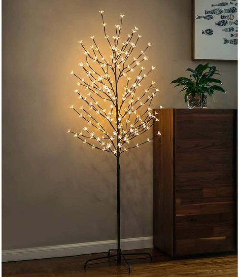 Amazon.com: Twinkle Star 6 Feet 208 LED Cherry Blossom Tree Light for Home Festival Party Wedding Indoor Outdoor Christmas Decoration, Warm White (1 Pack): Home & Kitchen Bedroom Fall Decorations, Wedding Indoor, Light Up Tree, Prelit Tree, Tree Light, Black Christmas Trees, Blossom Tree, Twinkle Star, Indoor Christmas