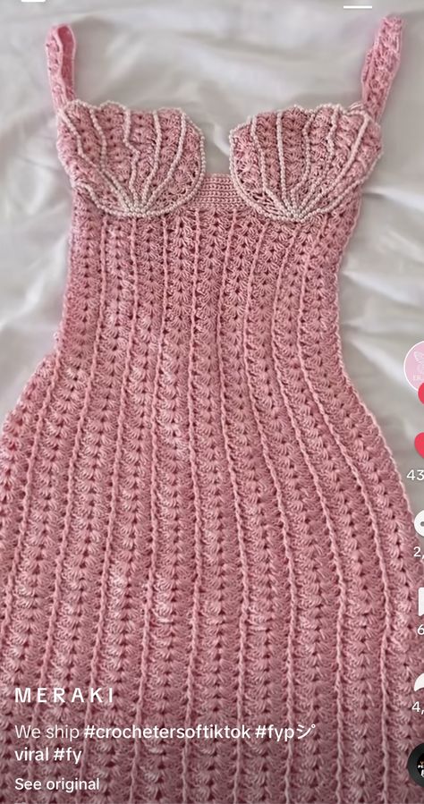 Diy Bodycon Dress, Mode Crochet, Beaded Crochet, Crochet Clothing And Accessories, Looks Party, Beach Tropical, Crochet Fashion Patterns, Crochet Halter Tops, Crochet Diy