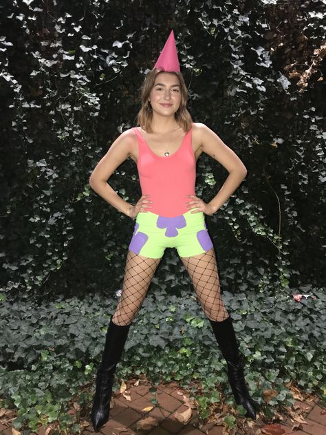 Patrick Boots Costume, Patrick Fishnet Costume, Yoshi Costume Women, Customs Halloween Women, Patrick Costume Spongebob, Patrick Star Costume Women, Halloween Costumes Club, Patrick Star Halloween Costume, Patrick Halloween Costume