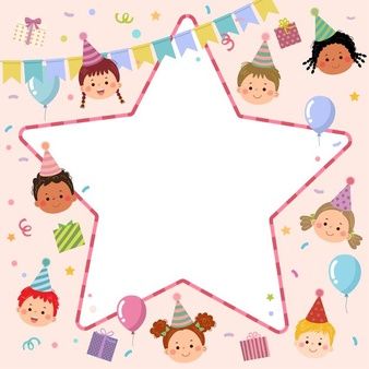 Happy Birthday Celebration, Summer Camps For Kids, Kids Vector, Birthday Frames, Kids Cartoon, School Posters, Camping With Kids, Kids Ride On, Kids Portraits