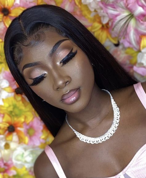 Black Queen Makeup, Brown Makeup Looks, Full Glam Makeup, Melanin Makeup, Dark Skin Makeup Tutorial, Makeup 2022, Brown Girls Makeup, Makeup For Black Skin, Face Girl