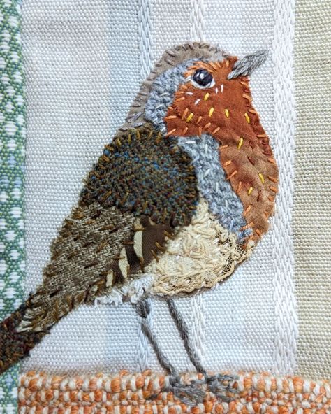 Ann Smith (@persimmonstudioart) • Instagram photos and videos Diy Sewing Gifts, Bird Applique, Textile Art Embroidery, Fabric Postcards, Bird Quilt, Fabric Pictures, Bird Embroidery, High Maintenance, In Disguise