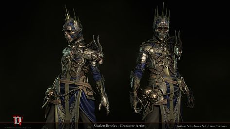 ArtStation - Diablo IV - Necromancer Armor Set: "Archon Set" Necromancer Armor, Diablo Necromancer, Diablo 4 Necromancer, Necromancer Art, Diablo Immortal, Vox Machina, Demon Hunter, 3d Characters, Dragon Age